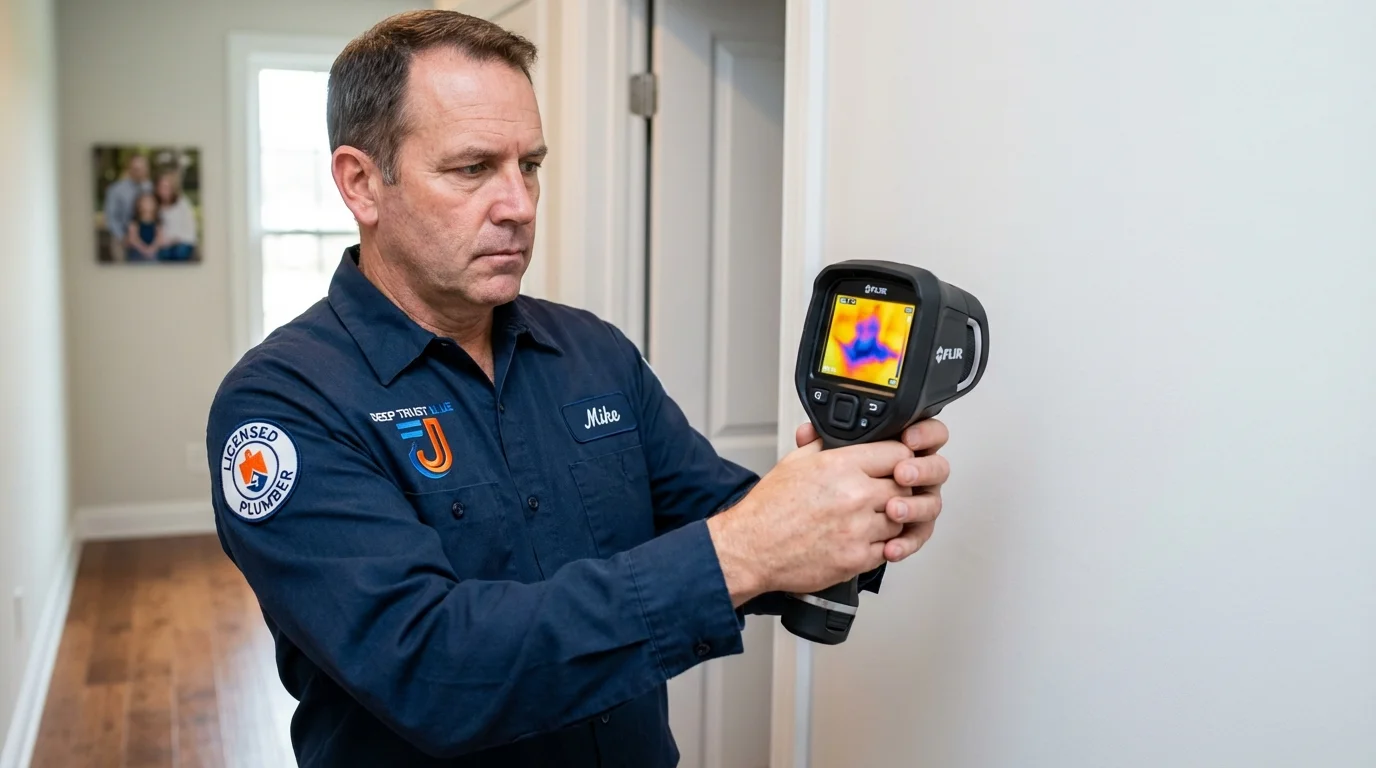 Thermal imaging leak detection by Johns Plumbing LLC in Warrenville